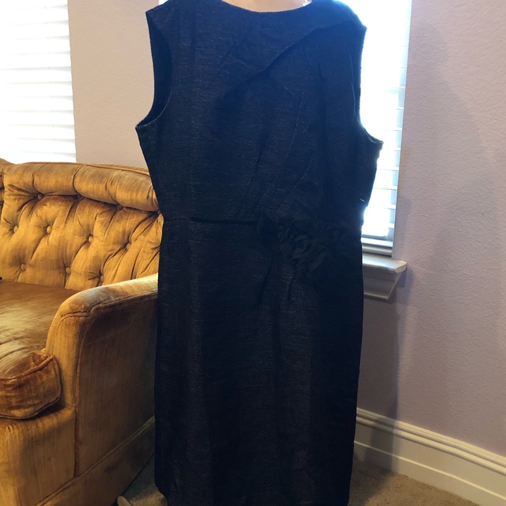 David Meister Plus Size Cocktail Black Dress